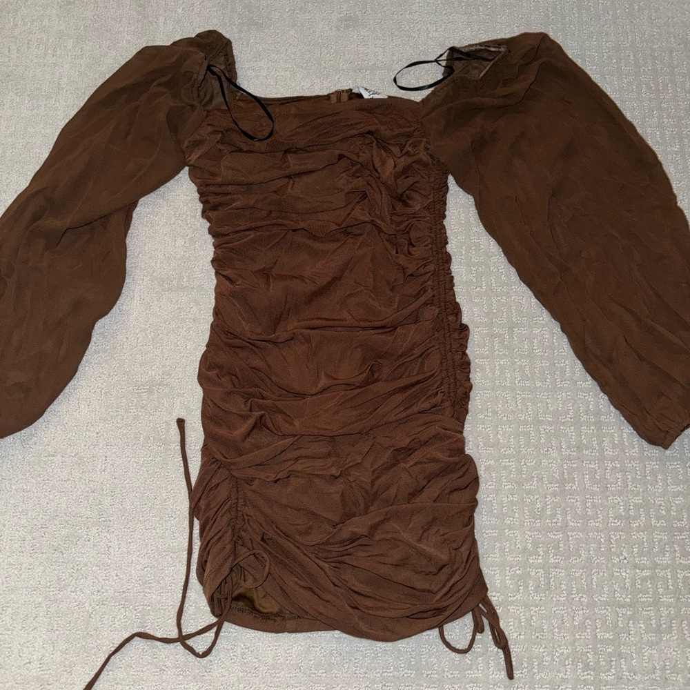 Princess polly size 8 bodycon dress in brown